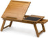MORVAT Laptop Lap Desk with Storage Bed Desk Lap Tray with Built in Mouse Pad Adjustable Laptop Stand for Bed Writing Desk Lap Desk Bed Table Laptop Desk with Magnetic Drawer 100% Natural Bamboo Wood