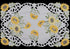 Creative Linens 4PCS Embroidered Cutwork Sunflower Placemats 11x17 White, Set of 4 Pieces