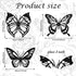 3 Pieces Butterfly Metal Wall Decor Black Butterfly Metal Wall Art Nature Butterfly Hanging Wall Decor for Modern Farmhouse Rustic Home Office Living Room Bathroom Bedroom Indoor Outdoor Decor