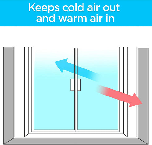 3M Indoor Window Insulator Kit, Window Insulation Film for Heat and Cold, 5.16 ft. x 17.5 ft., Covers Five 3 ft. by 5 ft. Windows