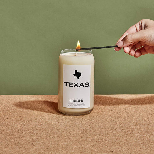 Homesick Premium Scented Candle, Houston - Scents of Bergamot, White Grapefruit, 13.75 oz, 60-80 Hour Burn, Natural Soy Blend Candle Home Decor, Relaxing Aromatherapy Candle