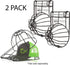Made in USA- BallcapBuddy Cap Washer Hat Washer for Baseball Caps Original Design Patented Ball Cap Cleaner Frame/Cage/Rack 2-Pack BLACK