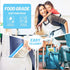 VEHHE 20 Pack Reusable Storage Bags (2 Gallon Ziplock Bags + 6 Reusable Snack Bags + 6 Reusable Freezer Bags + 6 Sandwich Bags) Leakproof Food Bags For Lunch Travel Cosmetic