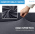 Luxurlife Super Stretch Sofa Covers Stylish Couch Covers for 3 Cushion Couch Upgraded Modern Sofa Slipcover for Dogs Pets Non Slip Furniture Protector with Elastic Bottom (Large, Gray)