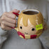 Harry Potter Hermione Granger Figural Ceramic Coffee Mug, 24 oz - Cute Chibi Design with Gryffindor Scarf Handle - Great Gift for Any Harry Potter Fan