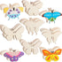 Wood Butterfly Crafts Butterfly Unfinished Wood Cutouts Blank Butterfly Wooden Paint Crafts for Kids Home Decoration Craft Project, 9 Styles (27)
