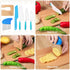 7 Pieces Wooden Kids Kitchen Knife Include Wood Kids Knife Plastic Potato Slicers Cooking Knives Serrated Edges Toddler Knife Kids Plastic Knife Resistant Gloves for Kitchen Children(Car)