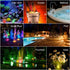 Mini Submersible LED Lights with Remote Control Tea Lights Small Underwater Lights Battery Powered Flameless LED Accent Light for Party Event Vase Fishtank Hot Tub (4 Pack, White)