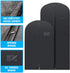 Plixio Garment Bags Suit Bag for Travel and Clothing Storage of Dresses, Dress Shirts, Coats” Includes Zipper and Transparent Window (Black- 5 Pack: Mixed Sizes)