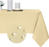 Obstal 210GSM Rectangle Table Cloth, Water Resistance Microfiber Tablecloth, Decorative Fabric Table Cover for Outdoor and Indoor Use (Champagne, 60 x 120 Inch)