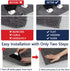 AIDEA Bathroom Rugs-30 x20'', Chenille Bath Mat for Bathroom Highly Absorbent Shower Mat, Non Slip Bath Rugs, Soft and Cozy, Machine Washable & Dry Bathmat, Microfiber Bath Room Floor Mats-Grey