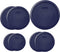 Pyrex Bundle - 7 Items: (1) 7402-PC 6/7-Cup Blue Lid, (2) 7201-PC 4-Cup Blue Lids, (2) 7200-PC 2-Cup Blue Lids, (2) 7202-PC 1-Cup Blue Lids