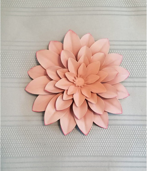 Brightest Place Pink Succulent Metal Wall Hanging Decor 6 inch Flower 2 Pack Microfiber Dusting Cloth