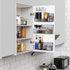 Spice Racks for Wall Mount, Easy to Install Set of 4 Spice Organizer,Hanging Black Spice Organizer Shelf, Farmhouse Seasoning Organizer, Space-Saving Spice Shelves Holder for Kitchen Wall