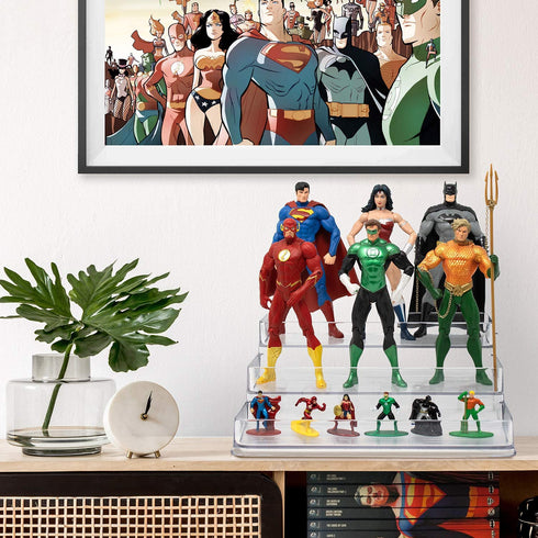 Sorbus 3-Tier Plastic Spice Rack Step Shelf Organizer for Kitchen Pantry, Cabinet, Countertops, Bathroom, Desk, Clear Plastic (2-Pack)