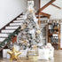 Sea Team 60mm/2.36" Shatterproof Clear Plastic Christmas Ball Ornaments Decorative Xmas Balls Baubles Set with Stuffed Delicate Decorations (30 Counts, Rose Gold)