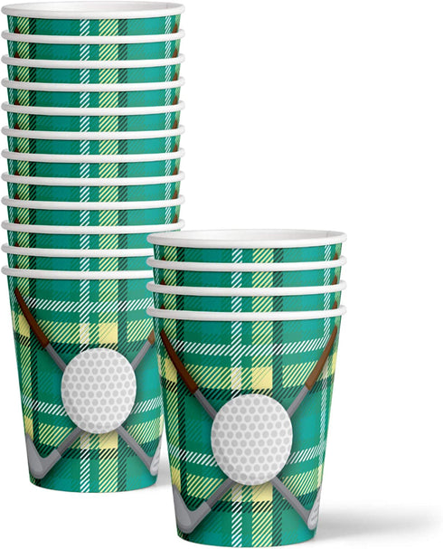 Golf Sports Birthday Party Supplies Set Plates Napkins Cups Tableware Kit for 16