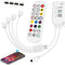EISSLOLY LED Strip Lights Controller, with APP Control and Music Sync Mode,with Unlimited Colors Adjust,LED Controller to Update RGB Strip,Smart Bluetooth RGB Controller with IR Remote.4-Port Outputs