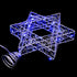 Impress Life Rattan Star of David Chanukah Christmas Tree Topper, with Warm White LED String, Wire Weaving, Battery Powered, 7'' Star Tree Topper for Diwali, Birthday, Wedding, Parties & Home