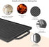 Hisencn Cast Iron Stove Griddle for Gas Grill, Nonstick Reversible Cast Iron Griddle Plate for Gas StoveTop, Outdoor Grill, Oven or Campfire (15.47L"8.18"W)