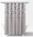 Lush Decor Weeping Flower Shower Curtain - Fabric Floral Vine Print Design, 72? x 72?, Gray