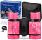 Kid Binoculars Shock Proof Toy Binoculars Set - Bird Watching - Educational Learning - Presents for Kids - Children Gifts - Boys and Girls - Outdoor Play - Hunting - Hiking - Camping Gear?Pink?
