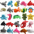 25 Pack Mini Ocean Animal Plush Toys,Sea Creatures Stuffed Toy for Kid Party Favor,Small Keychain Decoration for Christmas Tree,Goody Bag Fillers,Stocking Easter Eggs Stuffers, Basket Fillers, Dog Cat