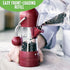 GreenLife Salt and Pepper Grinder, Mess-Free Ratchet Mill, Adjustable Coarseness and Easily Refillable, Red