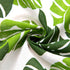 BROSHAN White and Green Curtains for Bedroom 1 Panel, Monstera Palm Leaf Window Curtain, Tropical Curtains &Drapes for Jungle Safari Kids Boys Girls Room Darkening Window Treatments, 78 inches Long