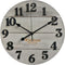 Waltham Real Wood Wall Clock, 12 inch, Battery Operated, Grey Finish - Made from Real Wood not Particle Board or MDF- 100% Real Wood!