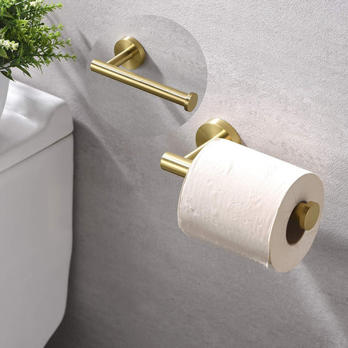 AMAZING FORCE Gold Toilet Paper Holder Bathroom Toilet Paper Holder Wall Mount Stainless Steel RV Toilet Paper Holder