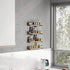 OROPY Spice Rack Wall Mounted, Rustic Wood Hanging Spice Rack over the Stove, Kitchen Wall Spice Rack, 2 Pack