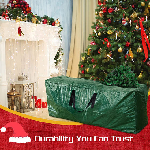Cokacot Christmas Tree Storage Bag, Fits Up to 9 Foot Artificial Xmas Dissembled Tree, Waterproof Material Protects from Dust, Moisture and Insect (65" x 21" x 30")