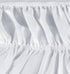 Utopia Bedding King Elastic Bed Ruffle - Easy Wrap Around Ruffle - Microfiber Bed Skirt with Adjustable Elastic Belt 16 Inch Tailored Drop - Hotel Quality Bedskirt, Fade Resistant (King, White)