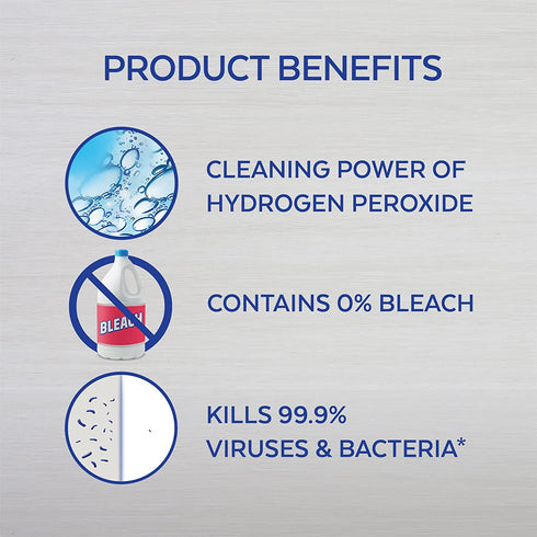 Lysol Bleach Free Hydrogen Peroxide Toilet Bowl Cleaner, Fresh, 24 oz (Pack of 4)