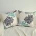 Beach Throw Pillow Covers, Set of 2 Coastal Coral Branch Ocean Themed Pillowcase Luxury Velvet Decorative Cushion Cover for Couch Bed Sofa Farmhouse Decoration 18X18 Inches