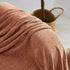 BOURINA Chenille Fluffy Throw Blanket with Decorative Fringe for Couch Cover Sofa Chair Blanket?50×60 Inches? Orange