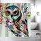 77collect Owl Shower Curtain with 12 Hooks,72" x 72" Shower Curtain for Bathroom,Waterproof Polyester Animal Bathroom Decor