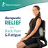 RELAX SUPPORT Office Chair Back Support Pillow RS11-X Lumbar Cushion for Upper and Lower Back Pain Uses Special Patented Technology Has Unique Lateral Convex Orthopedic Shape for a Pain Free Back