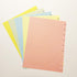 Color Notes Refills fit 9 Disc Classic Size Planners Notes Inserts for 9-Disc Planners 7 x 9.25 Inches Medium Size 9-Disc Planners
