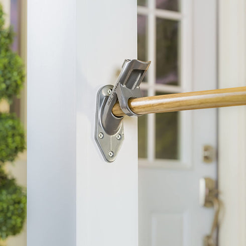 Evergreen Flag Two-Position Aluminum Silver Flag Pole Bracket