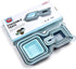 YJHome Plastic Mixing Bowl Set 10 Set Salad Mix Stackable Trays Nesting Bowls Measuring Bowls Blue Reusable Snack Tray Rectangle Food Storage Food Grade For Camping Kitchen Cooking Baking