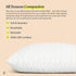 Coop Home Goods - Pillow Case for Memory Foam Pillows - Breathable Ultra Soft Fabric Pillow Covers from Bamboo Derived Viscose Rayon and Polyester Blend - Queen Size (20 x 30)