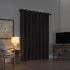 Sun Zero Harding 2-Pack Burlap Weave Thermal Extreme 100% Blackout Grommet Curtain Panel Pair, 52 in x 96, Coal