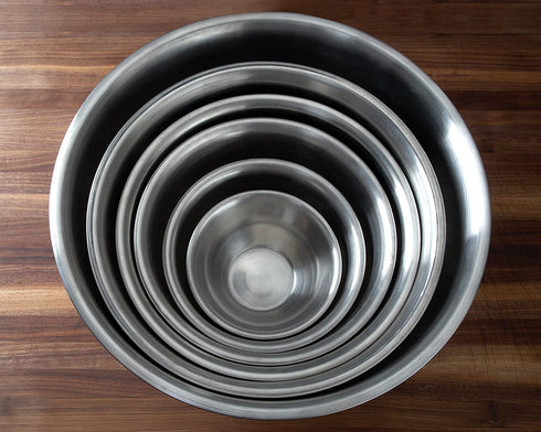Fox Run Large Mixing Bowl, 10.25 x 10.25 x 5.25 inches, Metallic