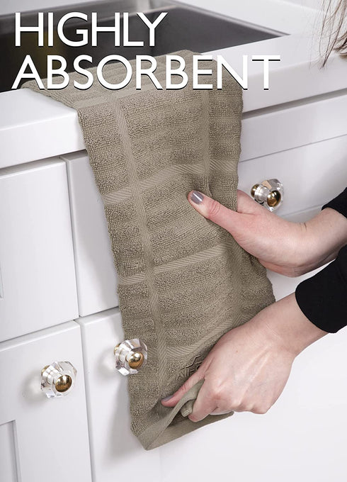 All-Clad Textiles Kitchen Towel, Solid-1 Pack, Mushroom