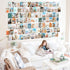 KOSKIMER 100PCS Blue Wall Collage Kit Aesthetic Pictures, 100 Set 4x6 Inch, Summer Beach Room Decor Aesthetic, Cute VSCO Posters for Teen Girls, Preppy Bedroom Decor, Vibey Photo Collage Kit for Dorm