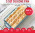 Silicone Bakeware Set- Silicone Baking Pans - Silicone Muffin Donut Molds To encounter Non-Stick Silicone Baking Molds with Metal Reinforced Frame More Strength?3 Pack?