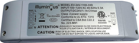 24V 26W Dimmable CV DC LED Driver Transformer ETL Approved
