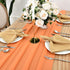 DOLOPL 2 Pack Orange Chiffon Table Runner 10ft Sheer Wedding Table Runner 29x120 Inches Romantic Tulle Table Runner for Wedding Decor Birthday Party Bridal Baby Shower Table Decoration